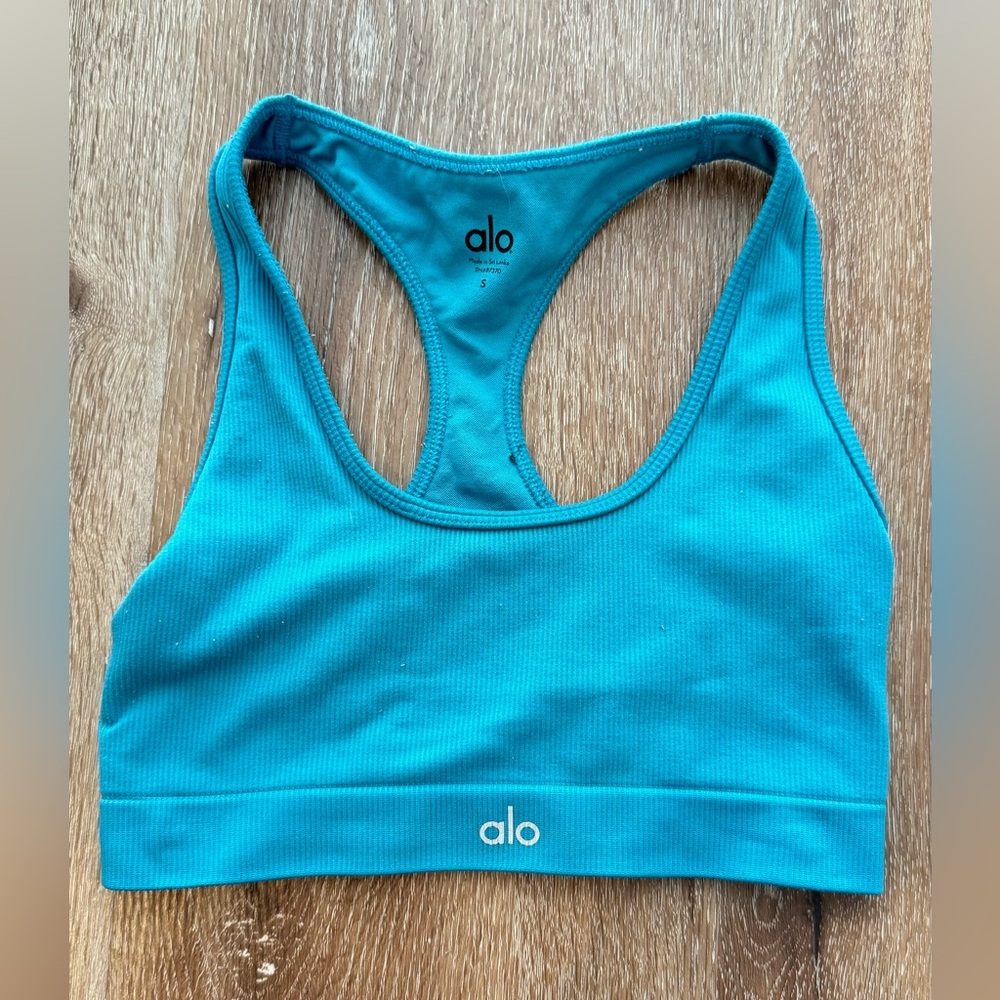 Alo Turquoise Sports Bra